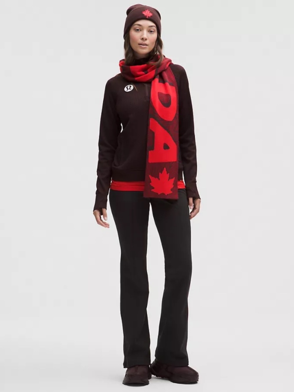 lululemon athletica Team Canada Cold Weather Flared Pant Regular *CPC Logo